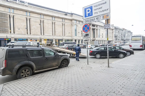 Auto abgeschleppt. — Stockfoto