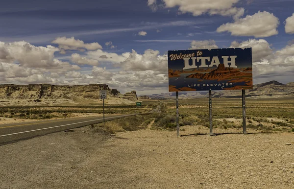 Utah işareti Hoşgeldiniz — Stok fotoğraf