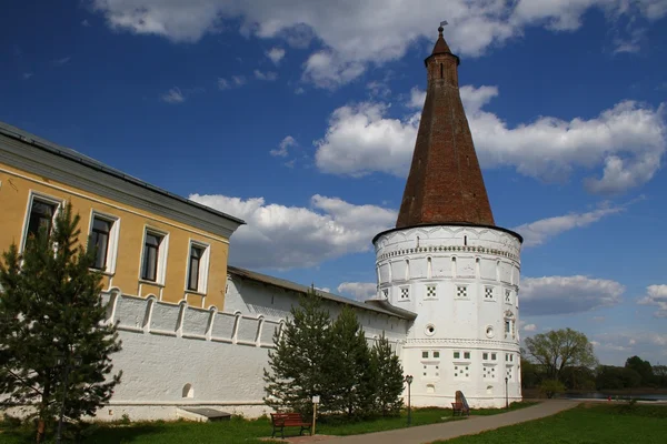Joseph-Volokolamsk kolostor-torony. Oroszország, Moscow region, Teryaevo — Stock Fotó