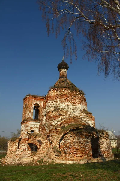 Église Kazan Détruite Dans Village Sukovo Stupino Région Moscou Russie — Photo