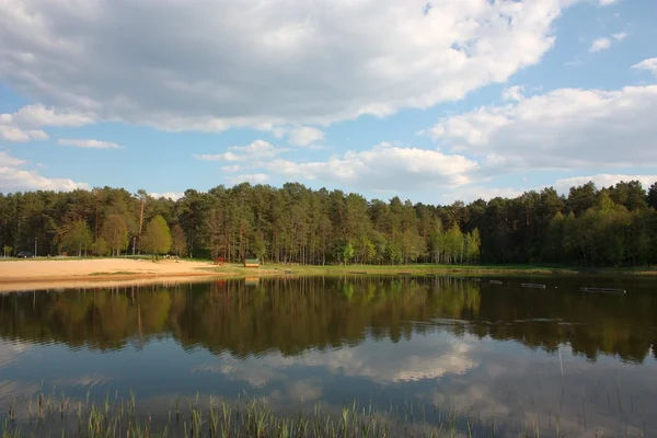 Viyunele gölet Park. Druskininkai, Litvanya — Stok fotoğraf