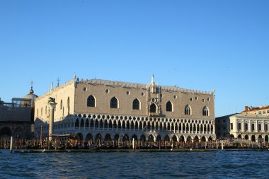 Doge's Palace St. Mark's Meydanına. Venedik