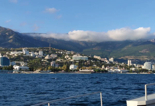 Halbinsel Krim Südküste Stadt Jalta Blick Vom Meer — Stockfoto