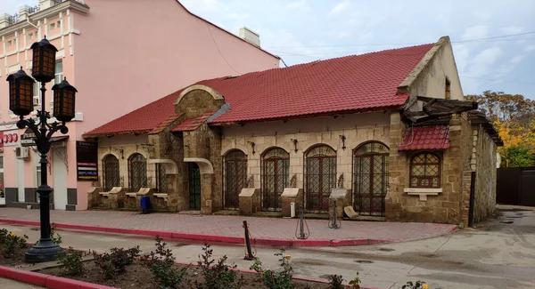 Krimhalvön Staden Feodosia Stadens Centrum — Stockfoto