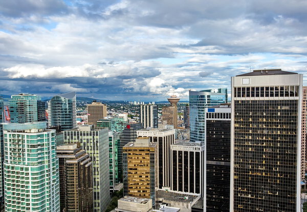 Aerial view of Downtown Vancouver