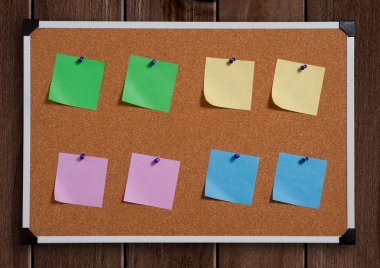  mantar tahtaya not kağıtları