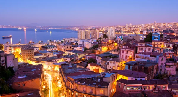 O bairro histórico de Valparaíso , — Fotografia de Stock