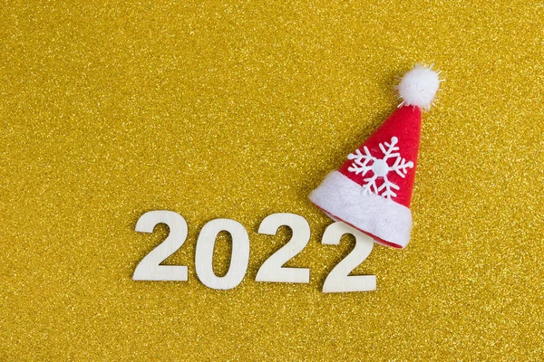Guld Glitter Konsistens Bakgrund Glittrande Glänsande Omslagspapper Och Nytt 2022 — Stockfoto