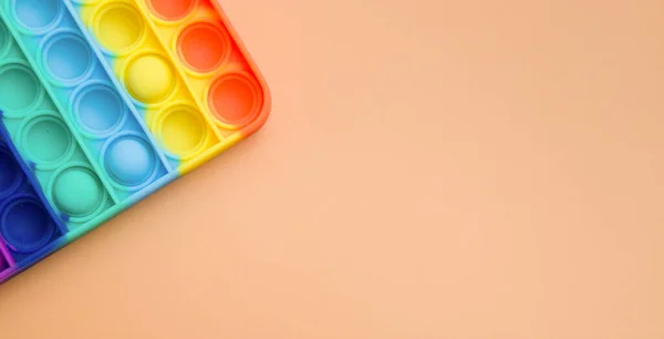 Frammento Colorato Alla Moda Antistress Giocattoli Sensoriali Fidget Spingere Pop — Foto Stock