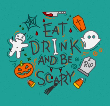 Cadılar Bayramı temalı afiş