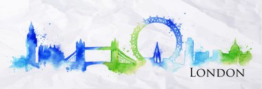 Siluet suluboya Londra