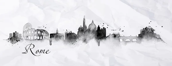 Siluet mürekkep Roma