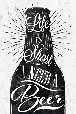 Poster vintage bira