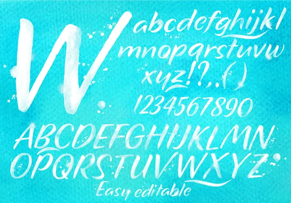 Alfabeto moderno fondo azul . — Archivo Imágenes Vectoriales