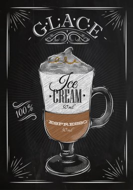 Poster glace tebeşir