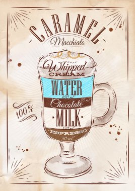 Poster karamel macchiato kraft