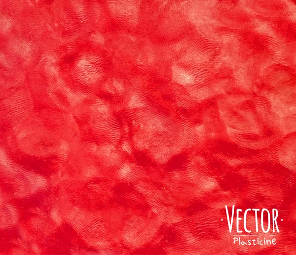 Plastilina röd bakgrund — Stock vektor