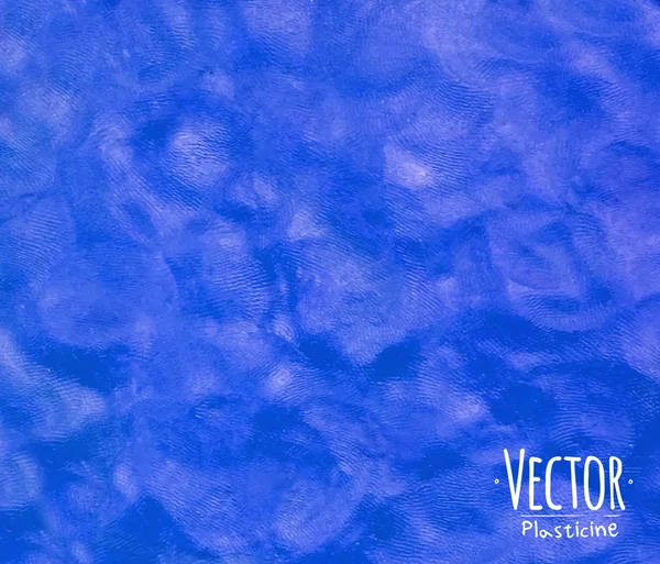 Plasticine sfondo blu — Vettoriale Stock