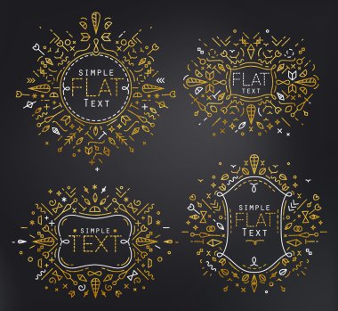Düz Monogram altın