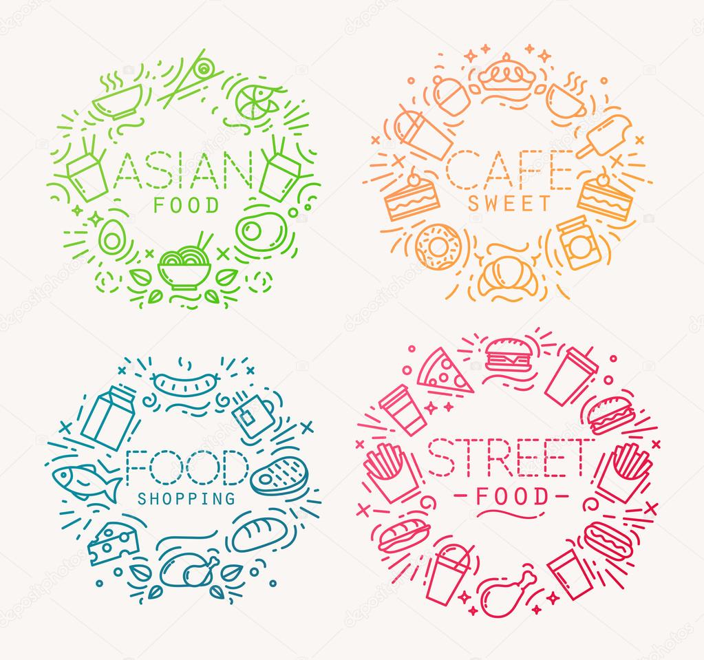 Food monograms color