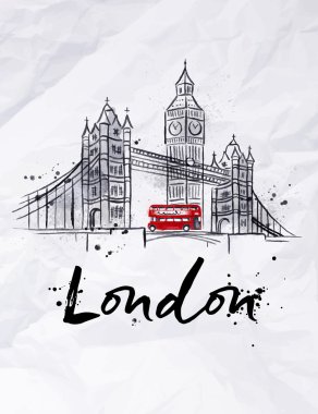 Poster Londra gökdelenler 