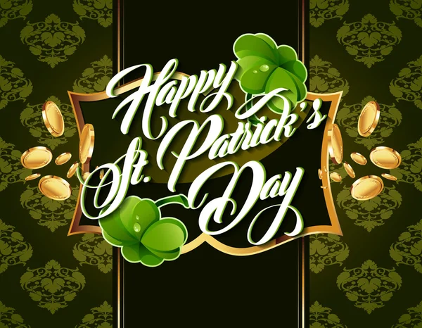 St Patrick dag wenskaart — Stockvector