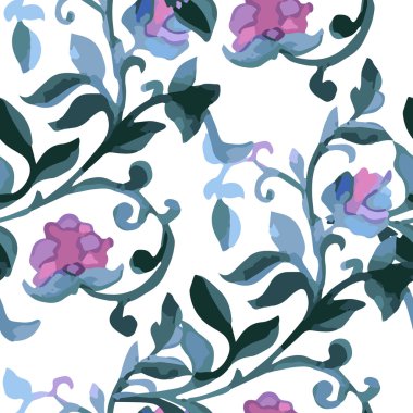 Suluboya desenli sorunsuz arka plan.