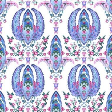 Suluboya desenli sorunsuz arka plan.