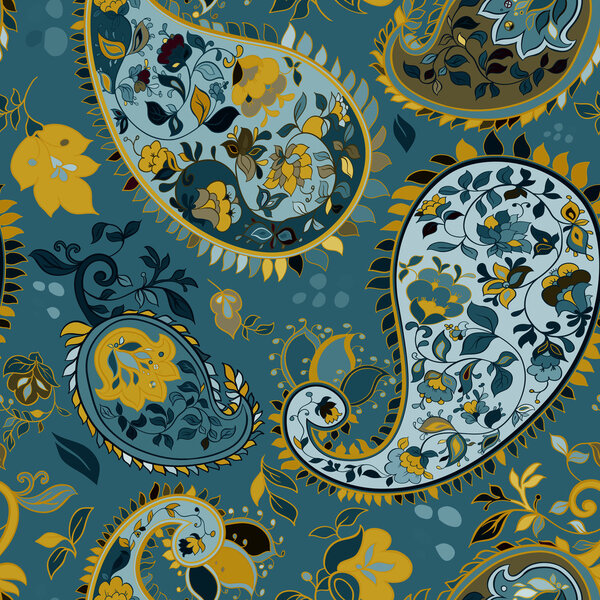 Цветочный бесшовный фон
 