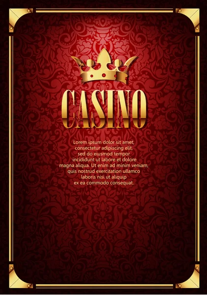 Luxury Casino Gambling Background — Stock Vector