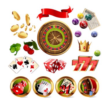 Casino kumar öğeleri kümesi