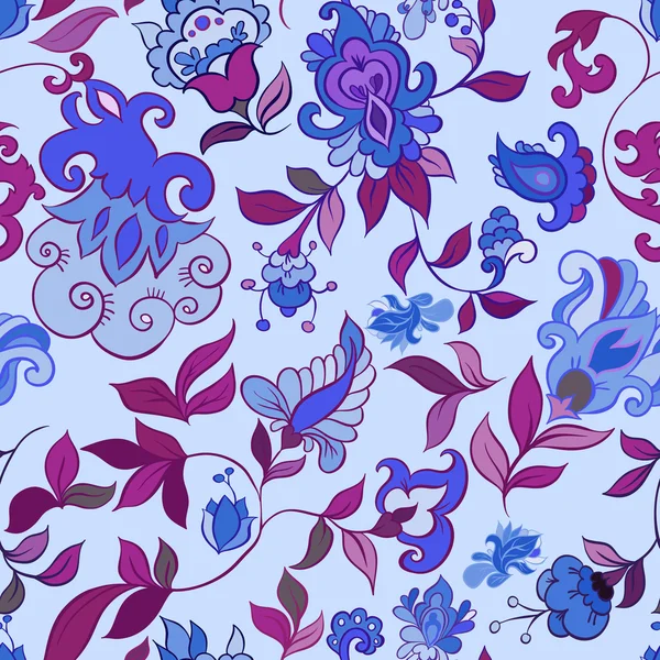 Floral seamless pattern wallpaper — Stock Vector