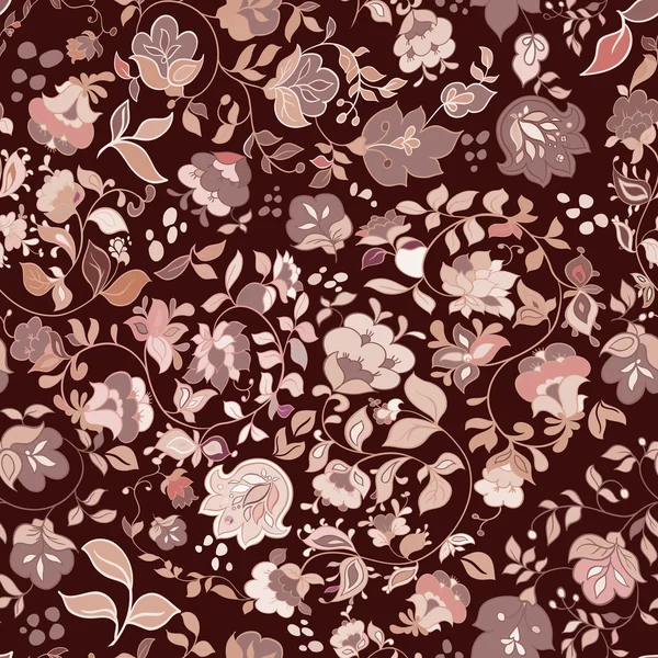 Floral seamless pattern wallpaper — Stock Vector