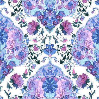 Suluboya desenli seamless modeli