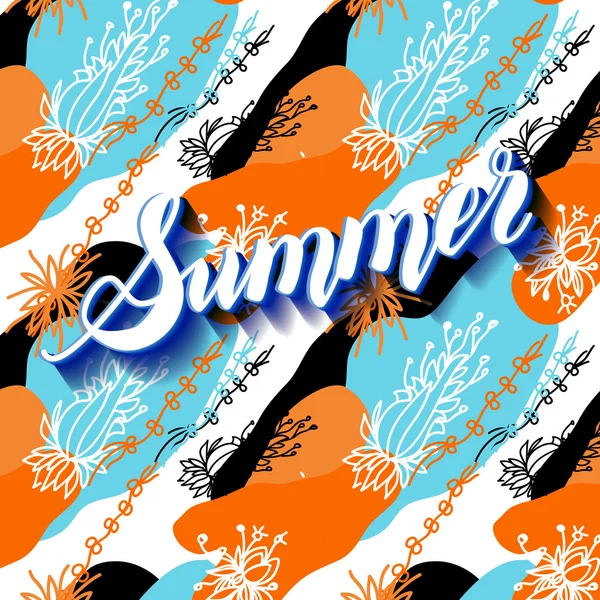 Summer time illustration — Stock Vector