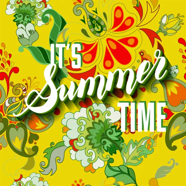 Illustration de l'heure d'été — Image vectorielle