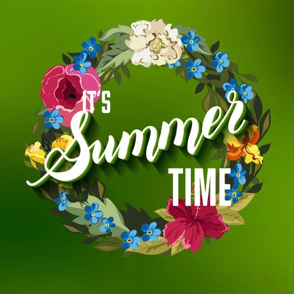 夏季时间图 — 图库矢量图片