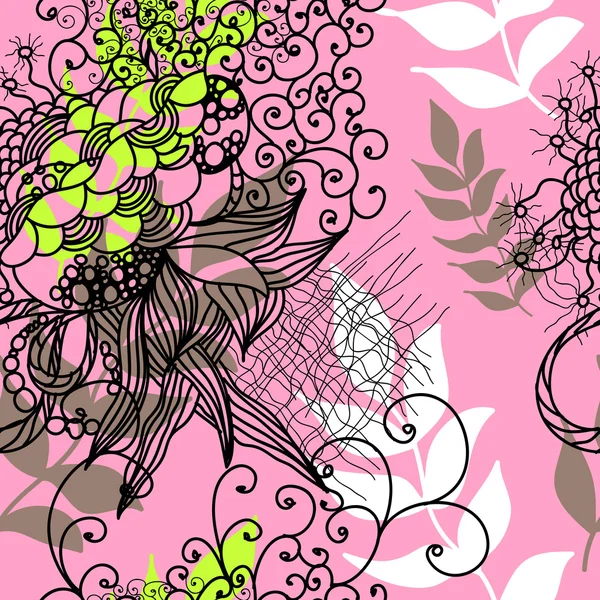 Motif floral sans couture — Image vectorielle