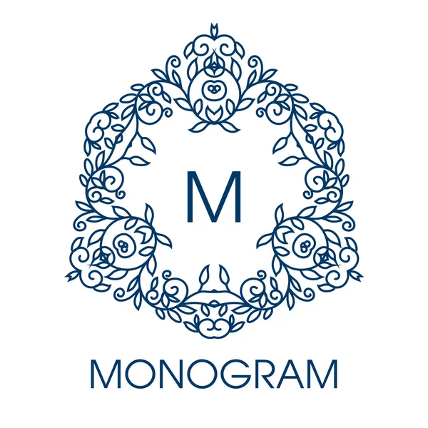 Design de arte monograma . —  Vetores de Stock