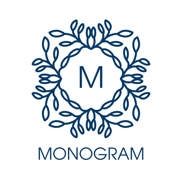 Diseño de arte monograma . — Archivo Imágenes Vectoriales