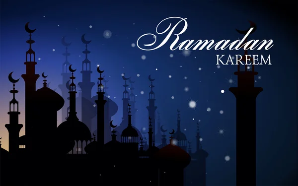 Ramadan-Kareem-Gruß — Stockvektor
