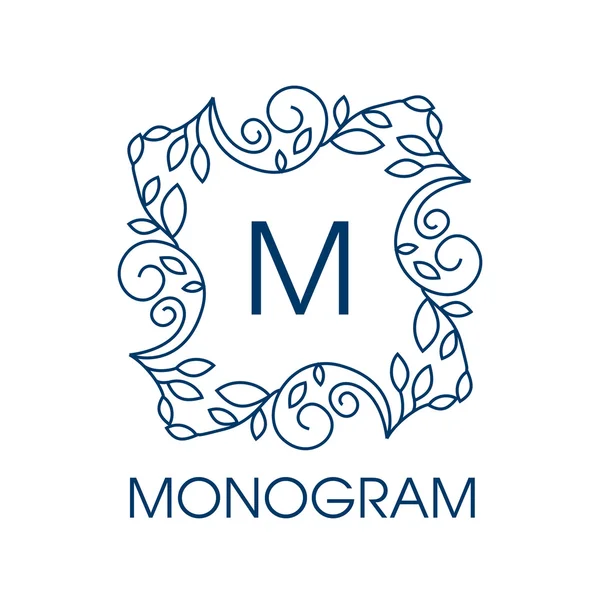 Gestaltung von Monogrammen. — Stockvektor