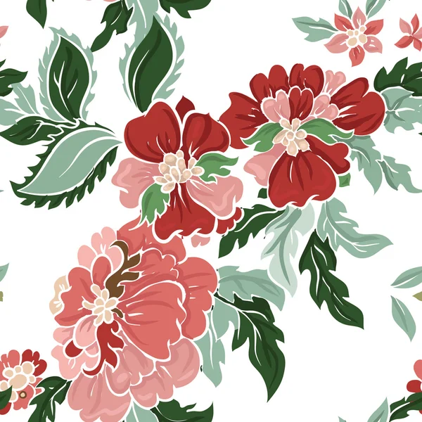 Hermoso patrón floral sin costura . — Vector de stock