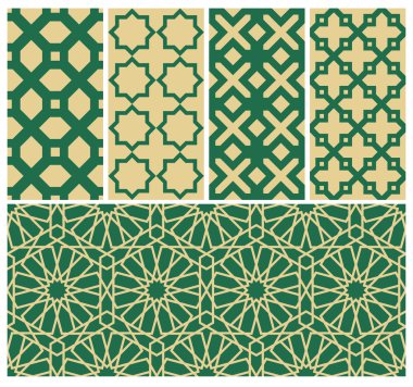 İslami dikişsiz arka plan desenleri.