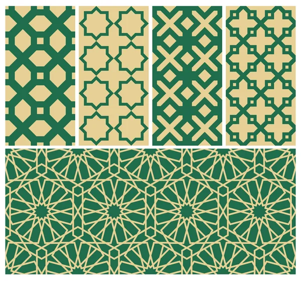 Motifs de fond sans couture islamique . — Image vectorielle