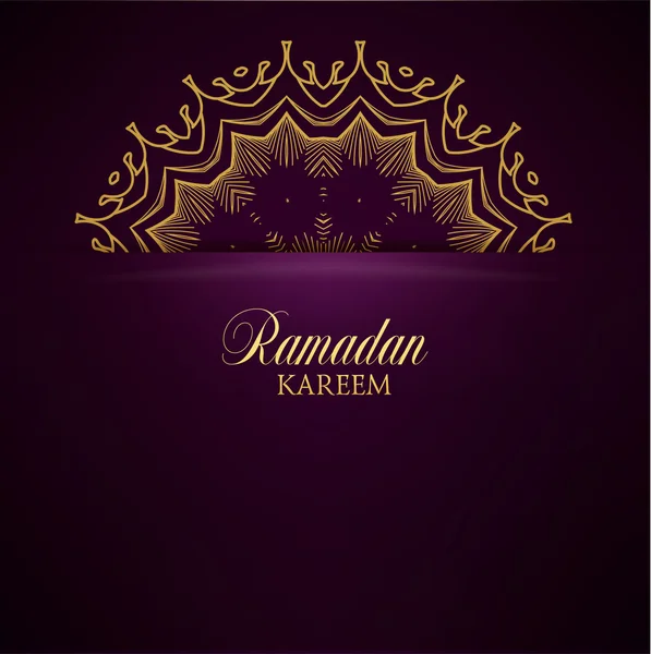 Ramadan kareem gruß kunstvoller hintergrund. — Stockvektor