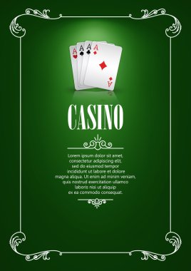 Casino Poster şablonu