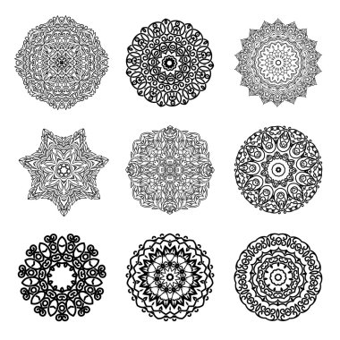 Mandala dairesel süsleme