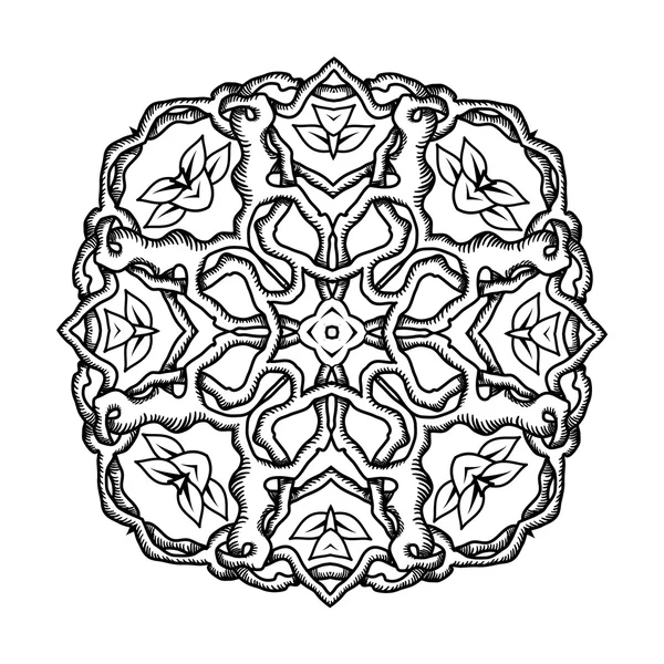 Mandala ornamento circular — Vetor de Stock