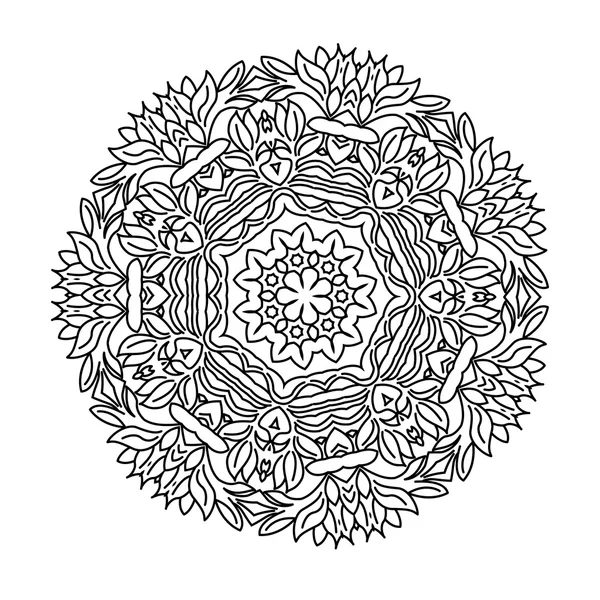 Mandala kruhový ornament — Stockový vektor